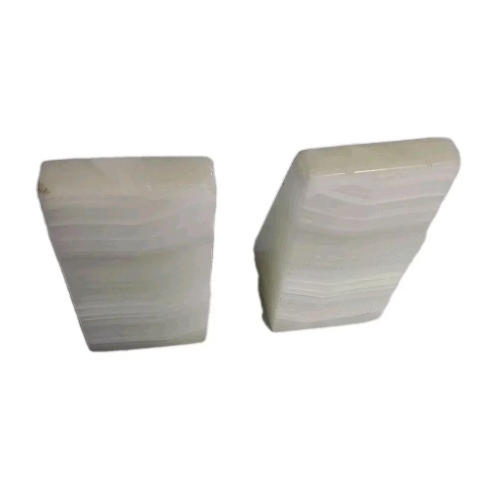 Heavy Onyx Stone Book Ends Mexico Calendar